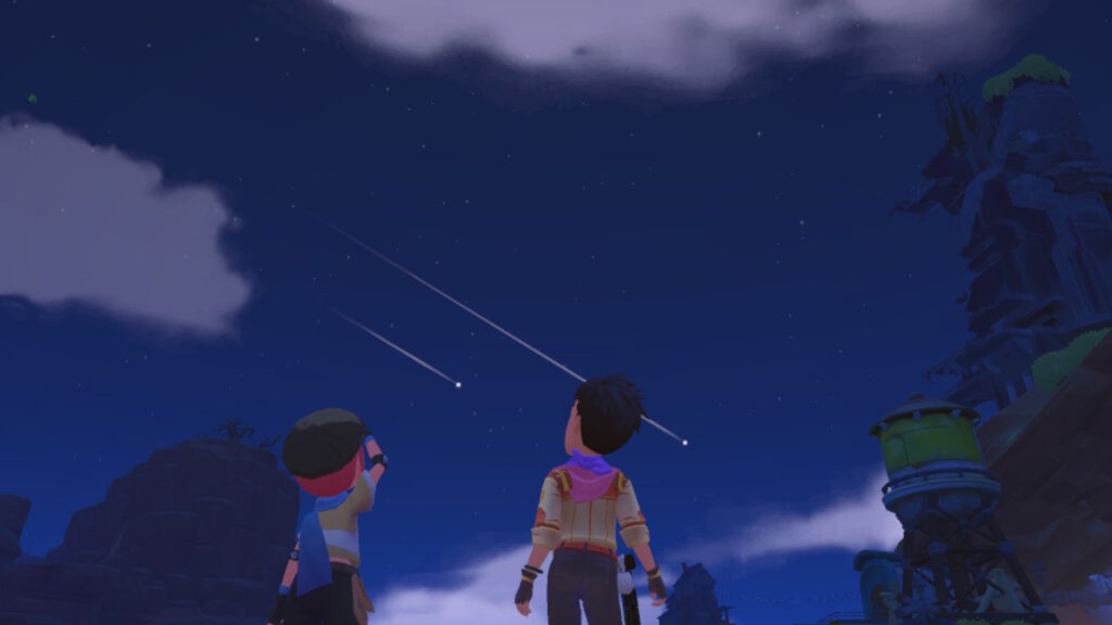 My Time at Sandrock screenshot: shooting stars