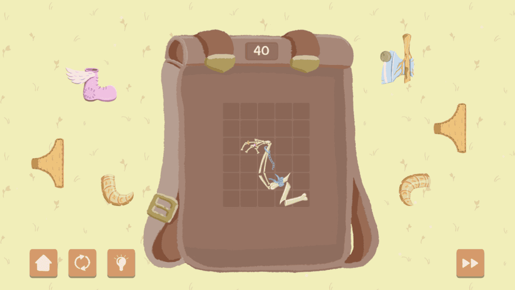 Puzzle game featuring a bird, worms, and a grid-based challenge on Steam. Perfect for fans of brain-.