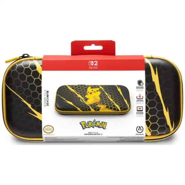 Pokemon Switch Carry Case with Pikachu design for Nintendo Switch 2.